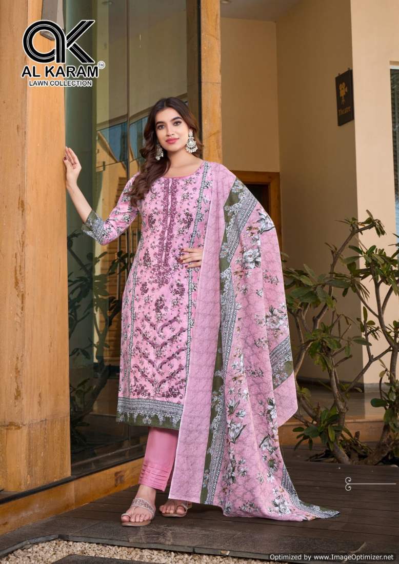 Bin Ubaid Vol 2 By Al Karam Pure Cotton Pakistani Dress Material Wholesalers In Delhi